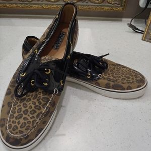 Sperry Leopard Print Boat Shoe